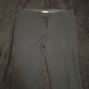 Gap navy stripe modern boot trouser pants